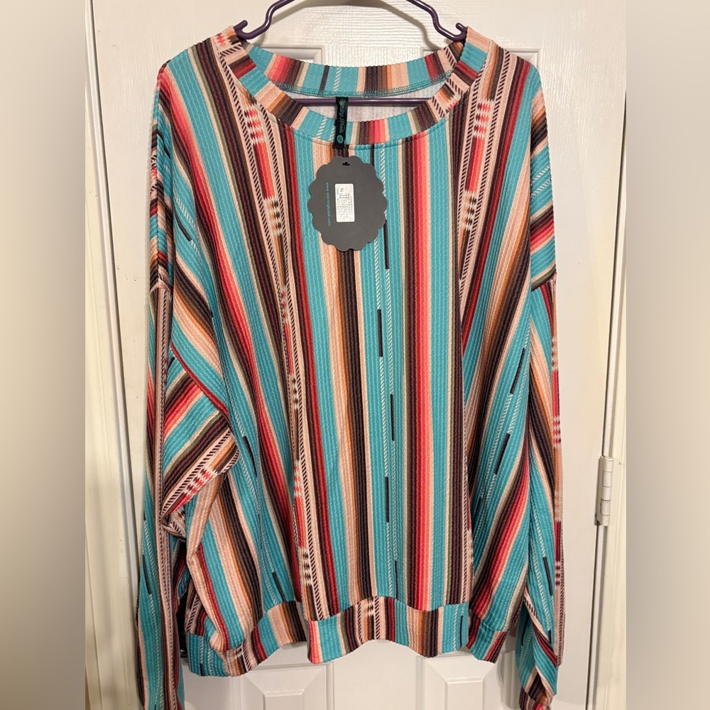 Sterling Creek Striped Long Sleeve pullover